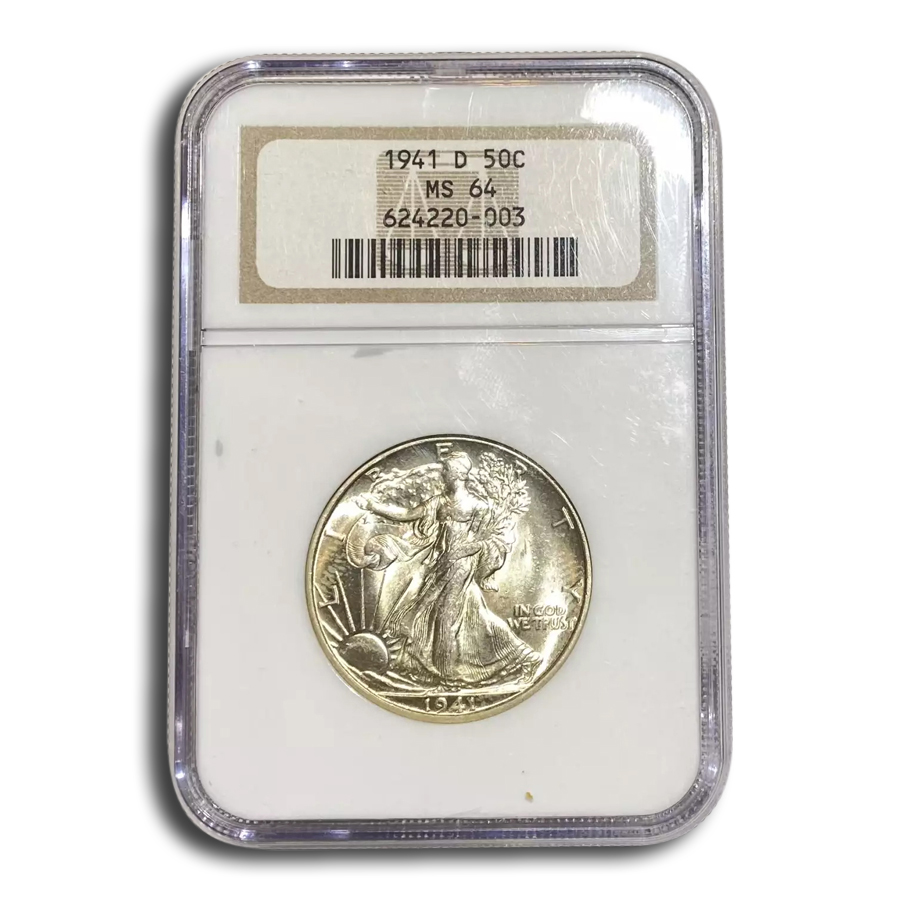 Buy 1941-D Walking Liberty Half Dollar MS-64 NGC