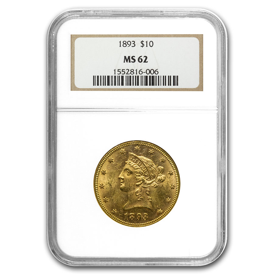 Buy 1893 $10 Liberty Gold Eagle MS-62 NGC