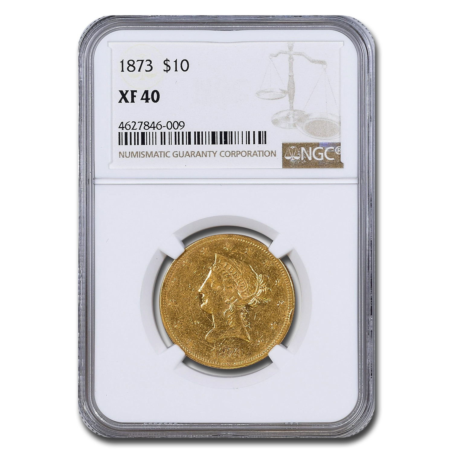 Buy 1873 $10 Liberty Gold Eagle XF-40 NGC