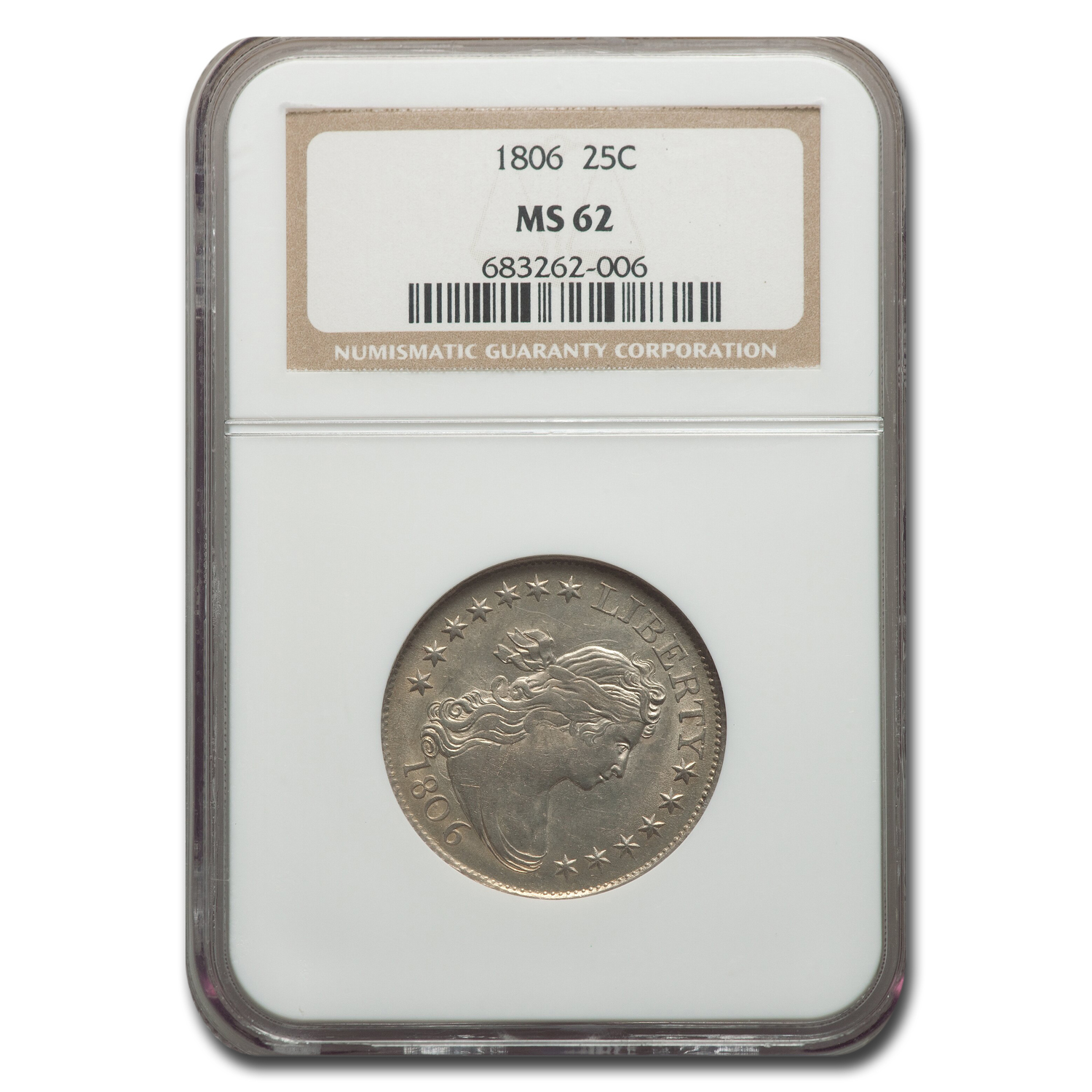 Buy 1806 Draped Bust Quarter MS-62 NGC