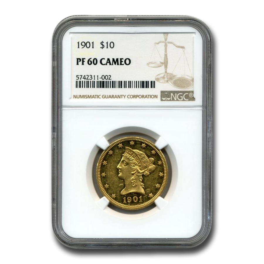 Buy 1901 $10 Liberty Gold Eagle PF-60 Cameo NGC