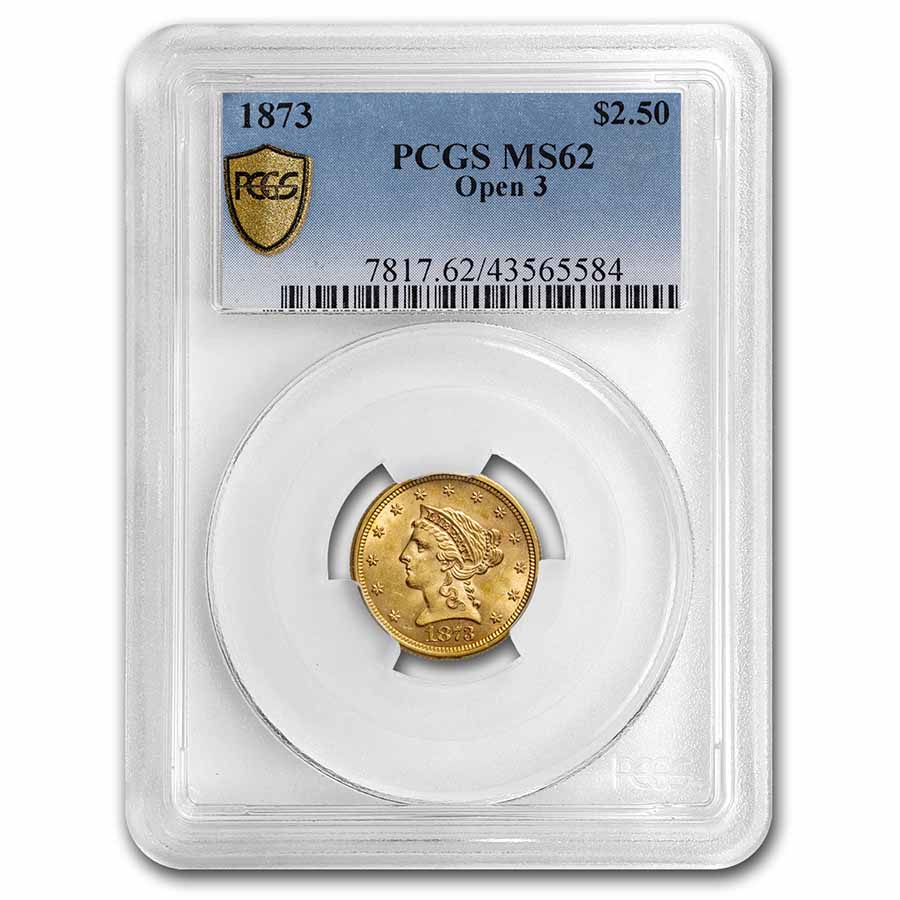 Buy 1873 $2.50 Liberty Gold Quarter Eagle MS-62 PCGS (Open 3)