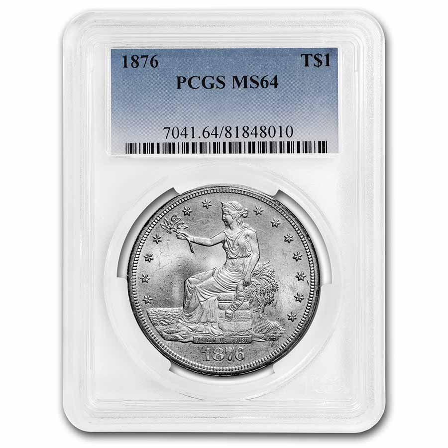 Buy 1876 Trade Dollar MS-64 PCGS