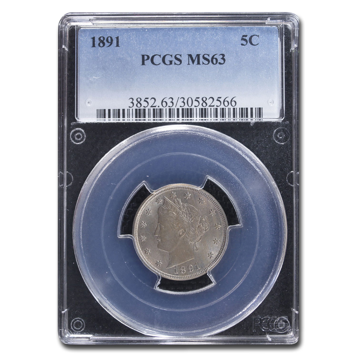 Buy 1891 Liberty Head V Nickel MS-63 PCGS
