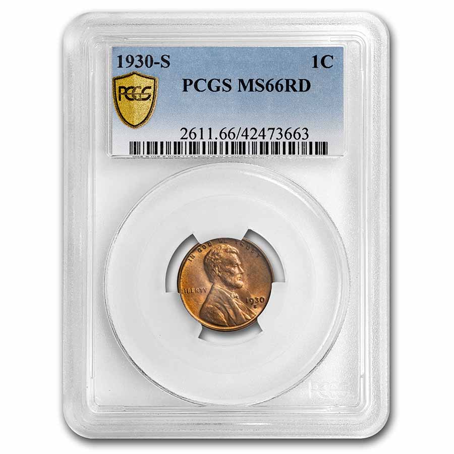 Buy 1930-S Lincoln Cent MS-66 PCGS (Red)