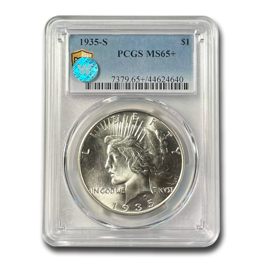 Buy 1935-S Peace Dollar MS-65+ PCGS