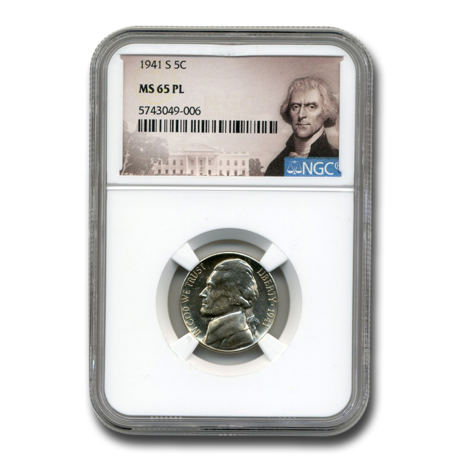 Buy 1941-S Jefferson Nickel MS-65 NGC (PL)