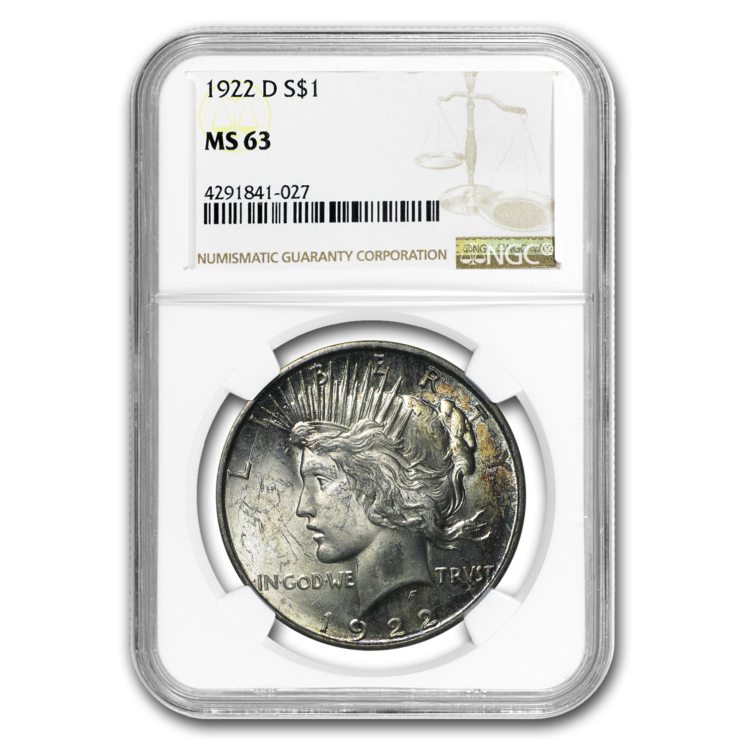 Buy 1922-D Peace Dollar MS-63 NGC