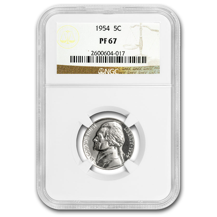 Buy 1954 Jefferson Nickel PF-67 NGC