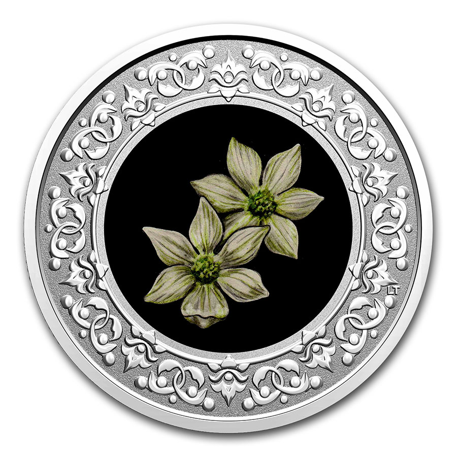 Buy 2020 RCM 1/4 oz Ag $3 Floral Emblems - BC: Pacific Dogwood