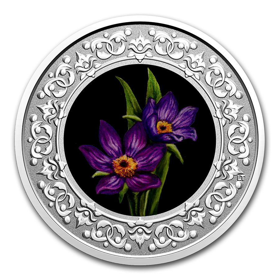 Buy 2020 RCM 1/4 oz Ag $3 Floral Emblems - Manitoba: Prairie Crocus