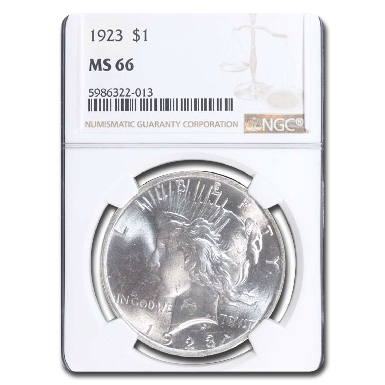 Shop MS-66 NGC 1923 Peace Dollar - Click Image to Close