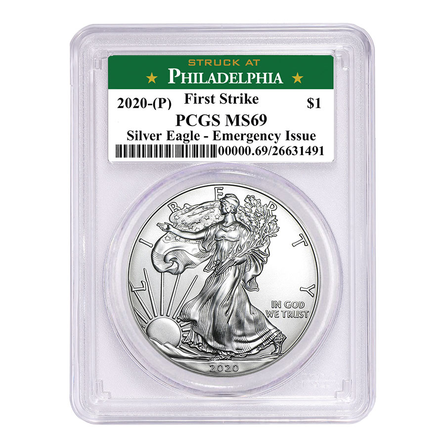 Buy 2020 (P) American Silver Eagle MS-69 PCGS (FS, Philadelphia)