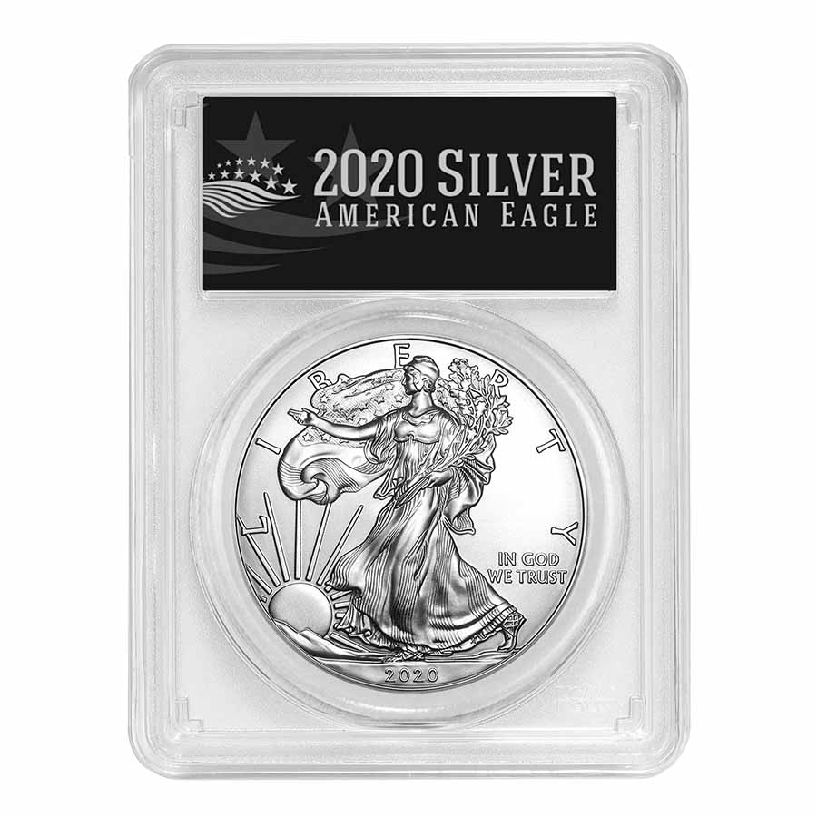 Buy 2020 (P) American Silver Eagle MS-69 PCGS (FS, Black Label)