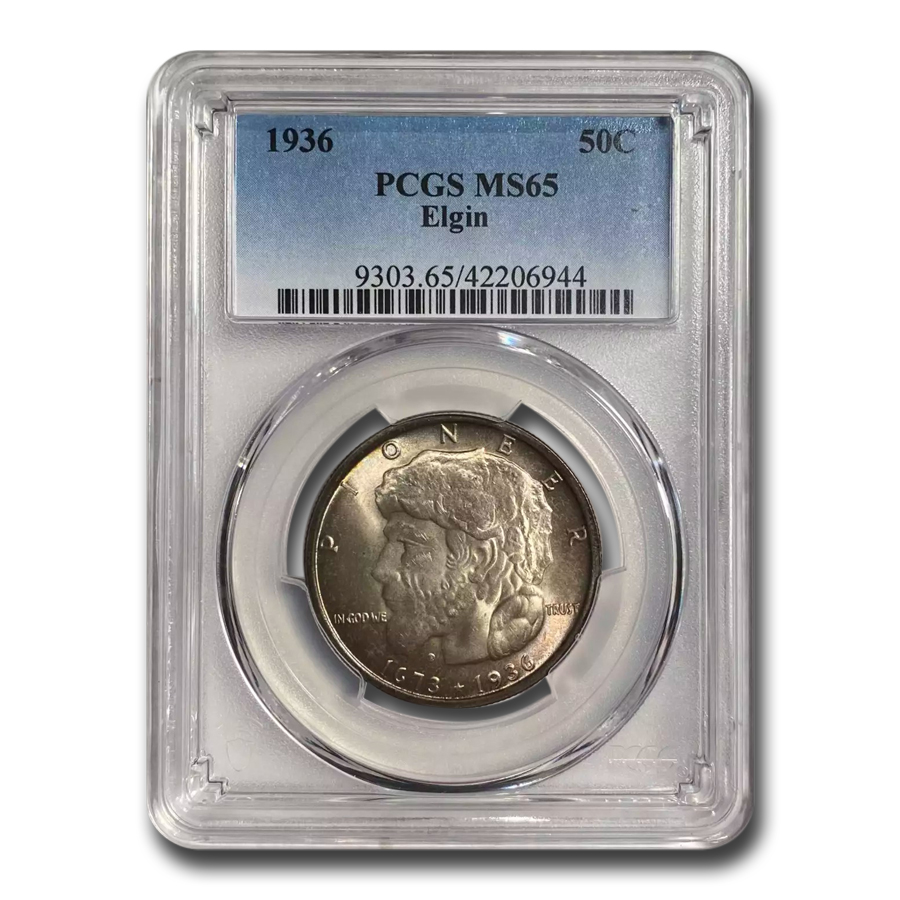 Buy 1936 Elgin Centennial Half MS-65+ PCGS (Toned)