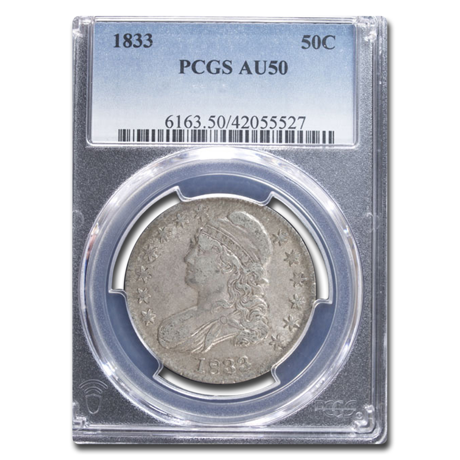 Buy 1833 Bust Half Dollar AU-50 PCGS