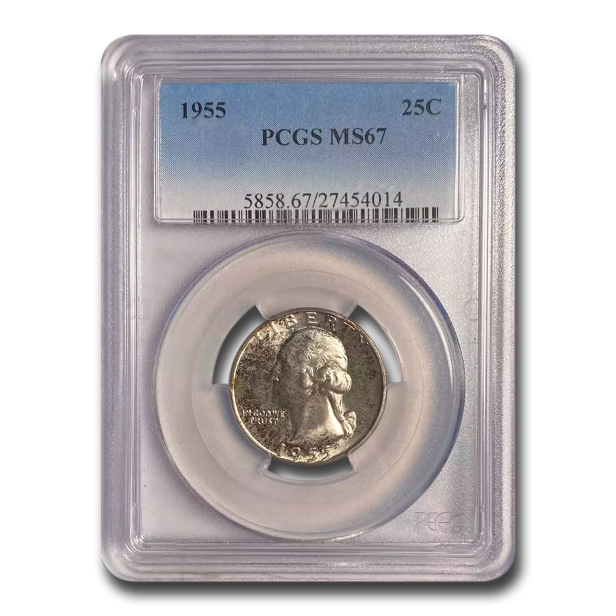 Buy 1955 Washington Quarter MS-67 PCGS