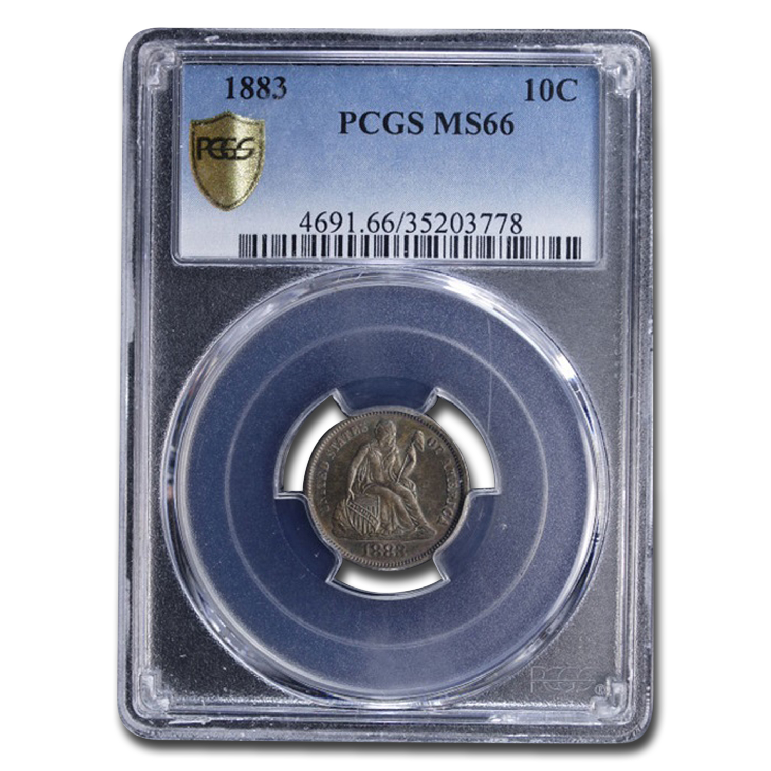 Buy 1883 Liberty Seated Dime MS-66 PCGS