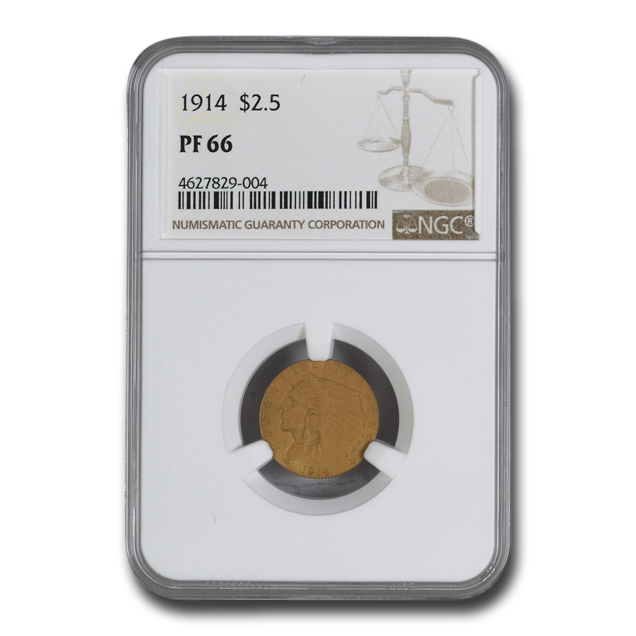 Buy 1914 $2.50 Indian Quarter Eagle PF-66 NGC