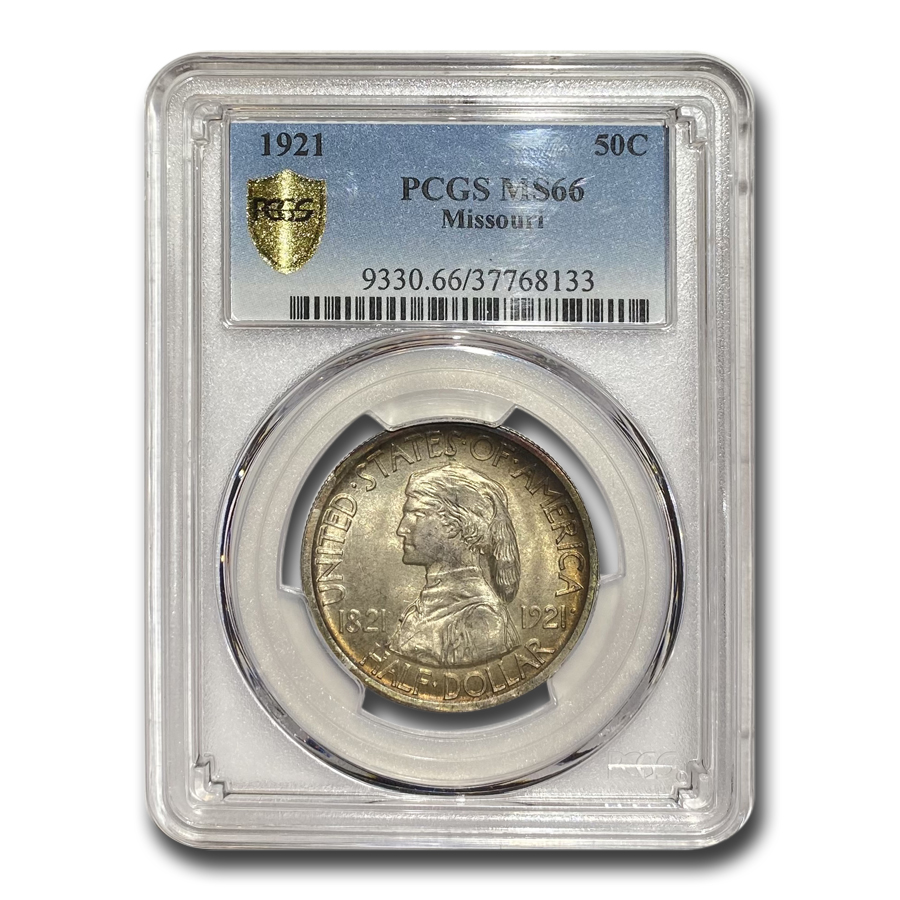 Buy 1921 Missouri Centennial Half Dollar MS-66 PCGS