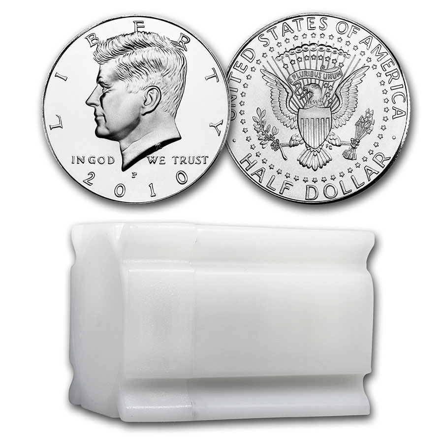 Buy 2010-P Kennedy Half Dollar 20-Coin Roll BU
