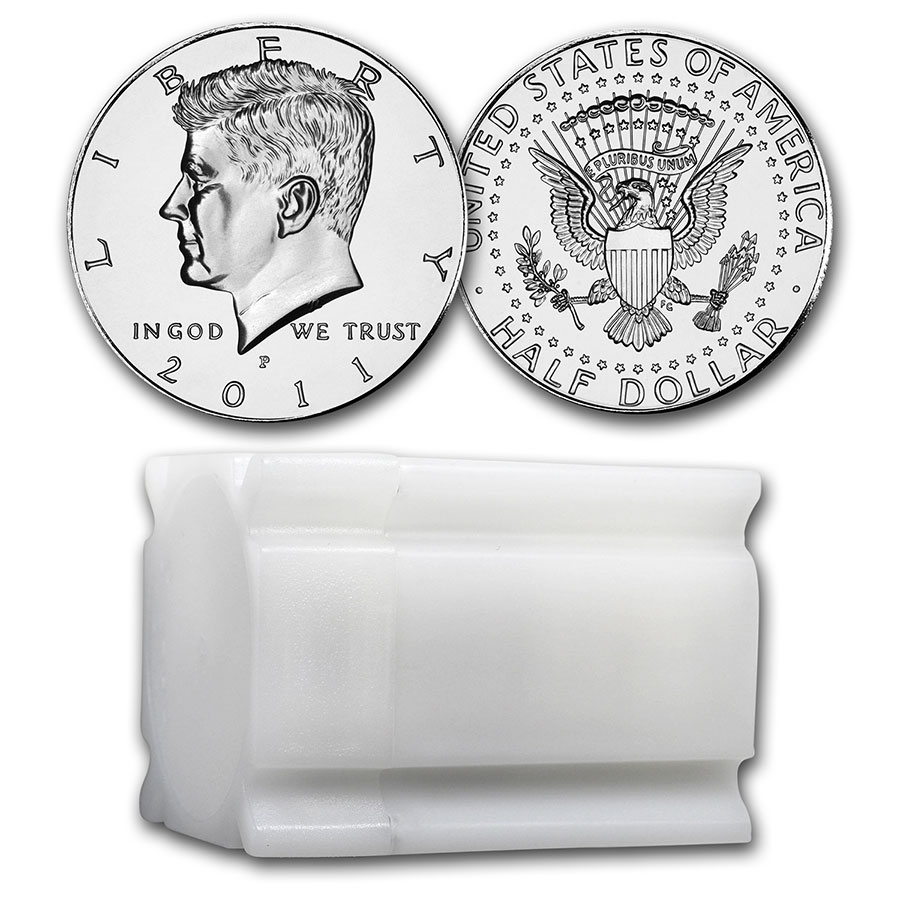 Buy 2011-P Kennedy Half Dollar 20-Coin Roll BU