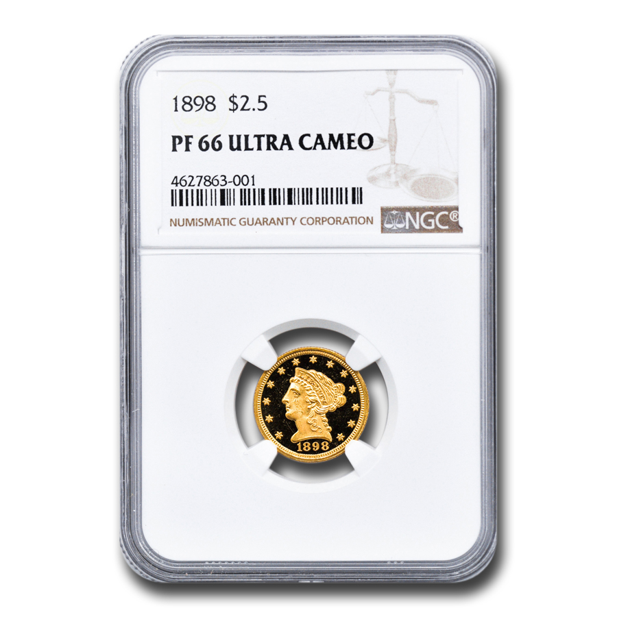 Buy 1898 $2.50 Liberty Gold Quarter Eagle PF-66 UCAM NGC