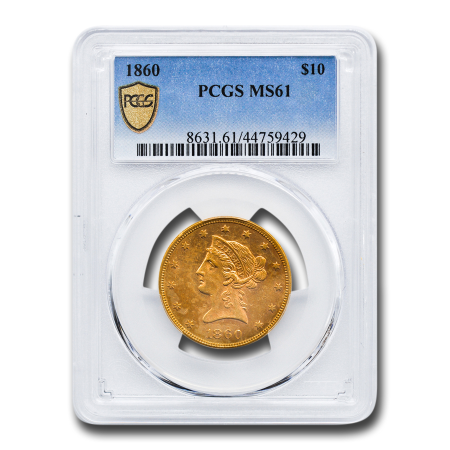 Buy 1860 $10 Liberty Gold Eagle MS-61 PCGS