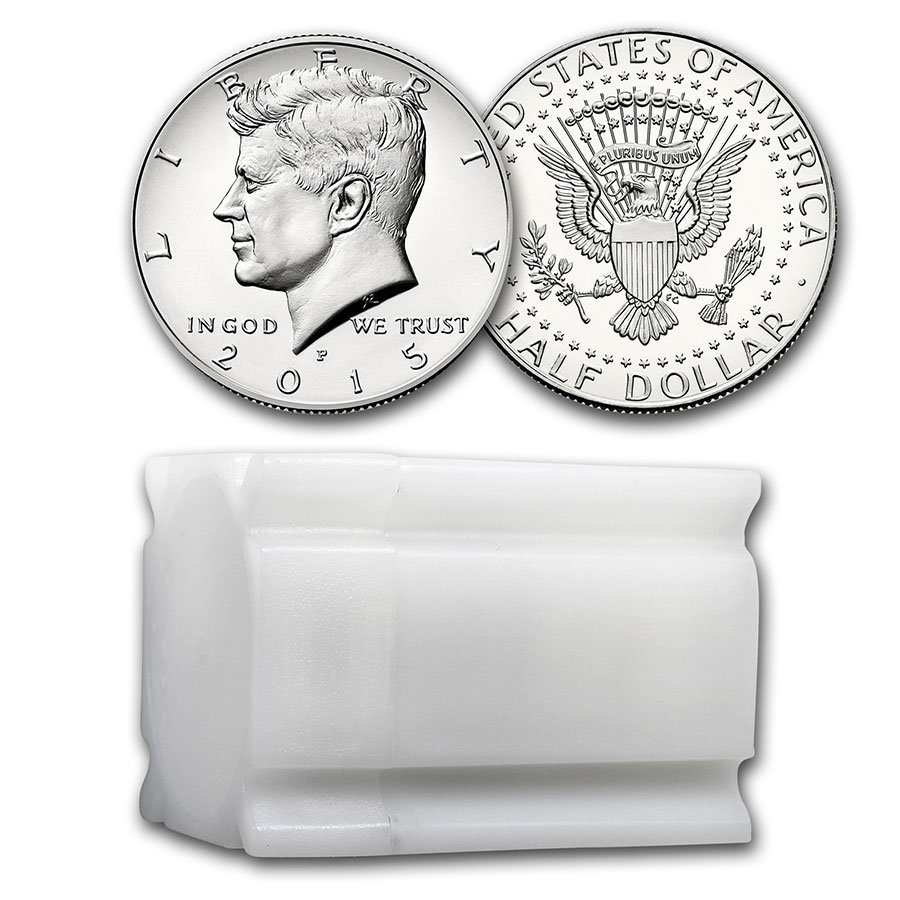 Buy 2015-P Kennedy Half Dollar 20-Coin Roll BU