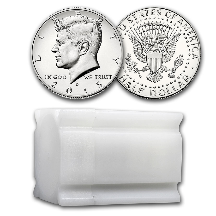 Buy 2015-D Kennedy Half Dollar 20-Coin Roll BU