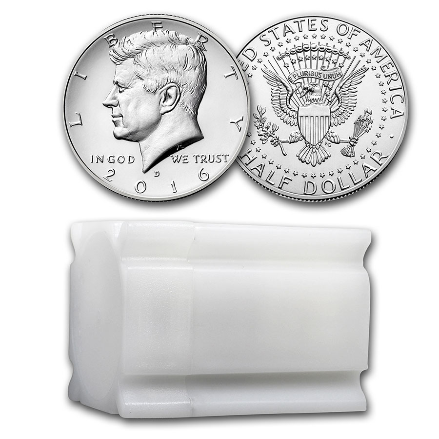 Buy 2016-D Kennedy Half Dollar 20-Coin Roll BU