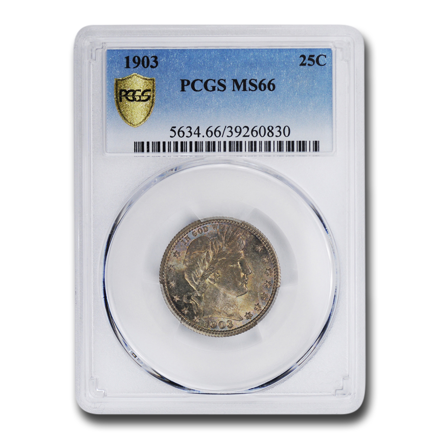 Buy 1903 Barber Quarter MS-66 PCGS