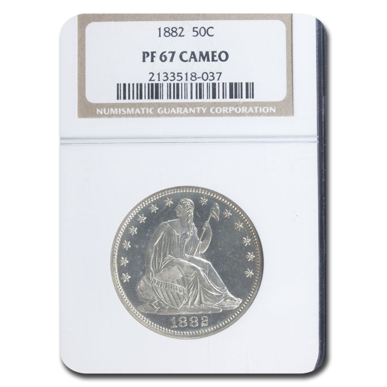 Buy 1882 Liberty Seated Half Dollar PF-67 Cameo NGC