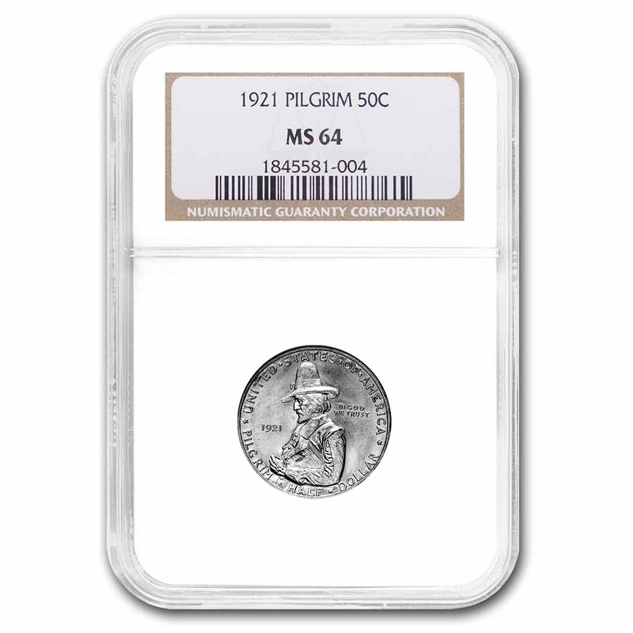 Buy 1921 Pilgrim Tercentenary Half Dollar MS-64 NGC