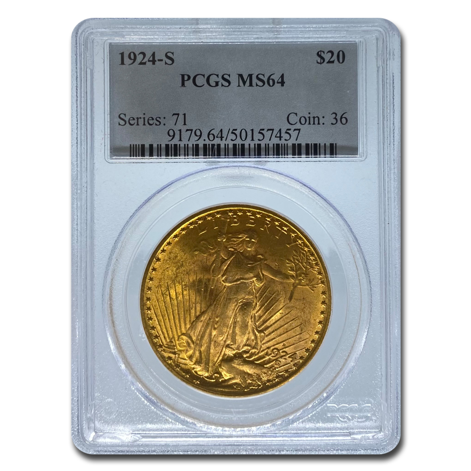 Buy 1924-S $20 Saint-Gaudens Gold Double Eagle MS-64 PCGS