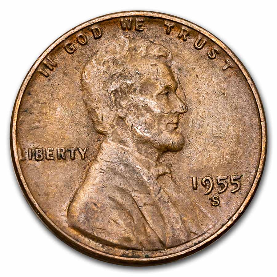 Buy 1955-S Lincoln Cent BU (Brown)