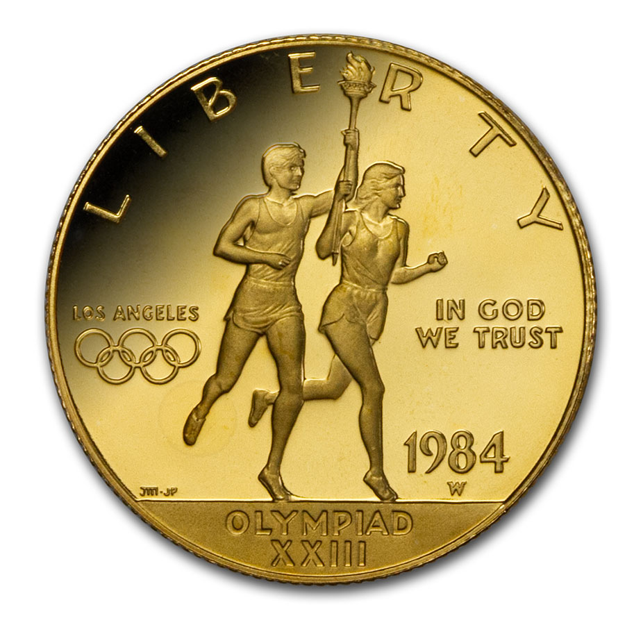 Buy 1984-W Gold $10 Commem Olympic Proof (Capsule Only)