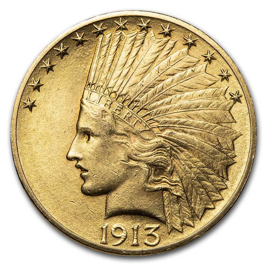 Buy 1913 $10 Indian Gold Eagle AU