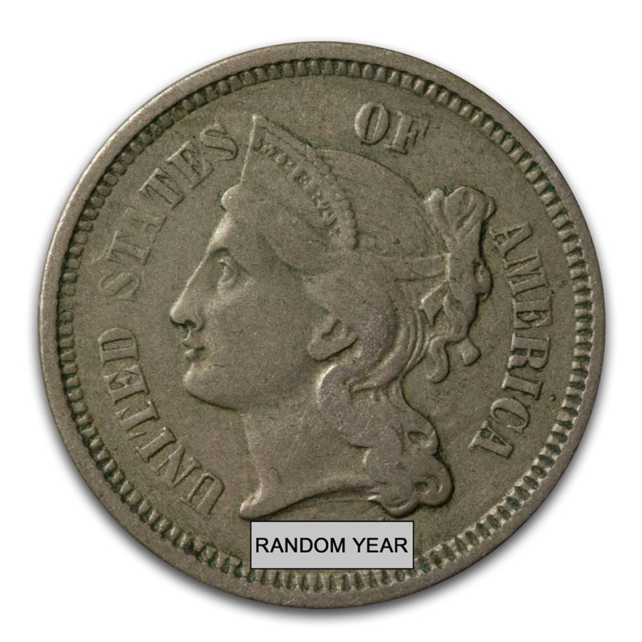 Buy 1865-1889 3 Cent Nickels VF