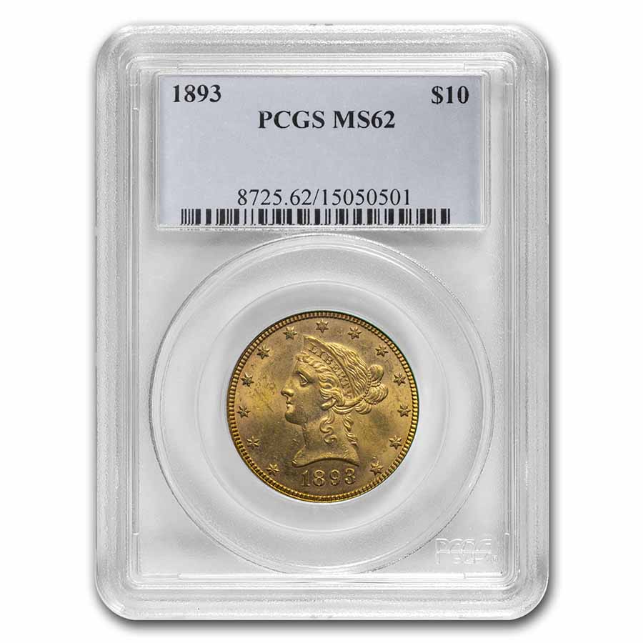 Buy 1893 $10 Liberty Gold Eagle MS-62 PCGS