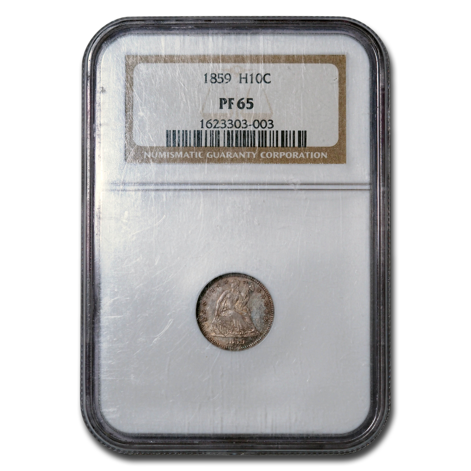 Buy 1859 Liberty Seated Half Dime PF-65 NGC