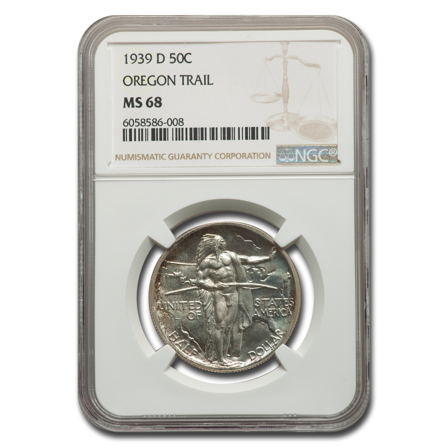 Buy 1939-D Oregon Trail Commemorative Half Dollar MS-68 NGC
