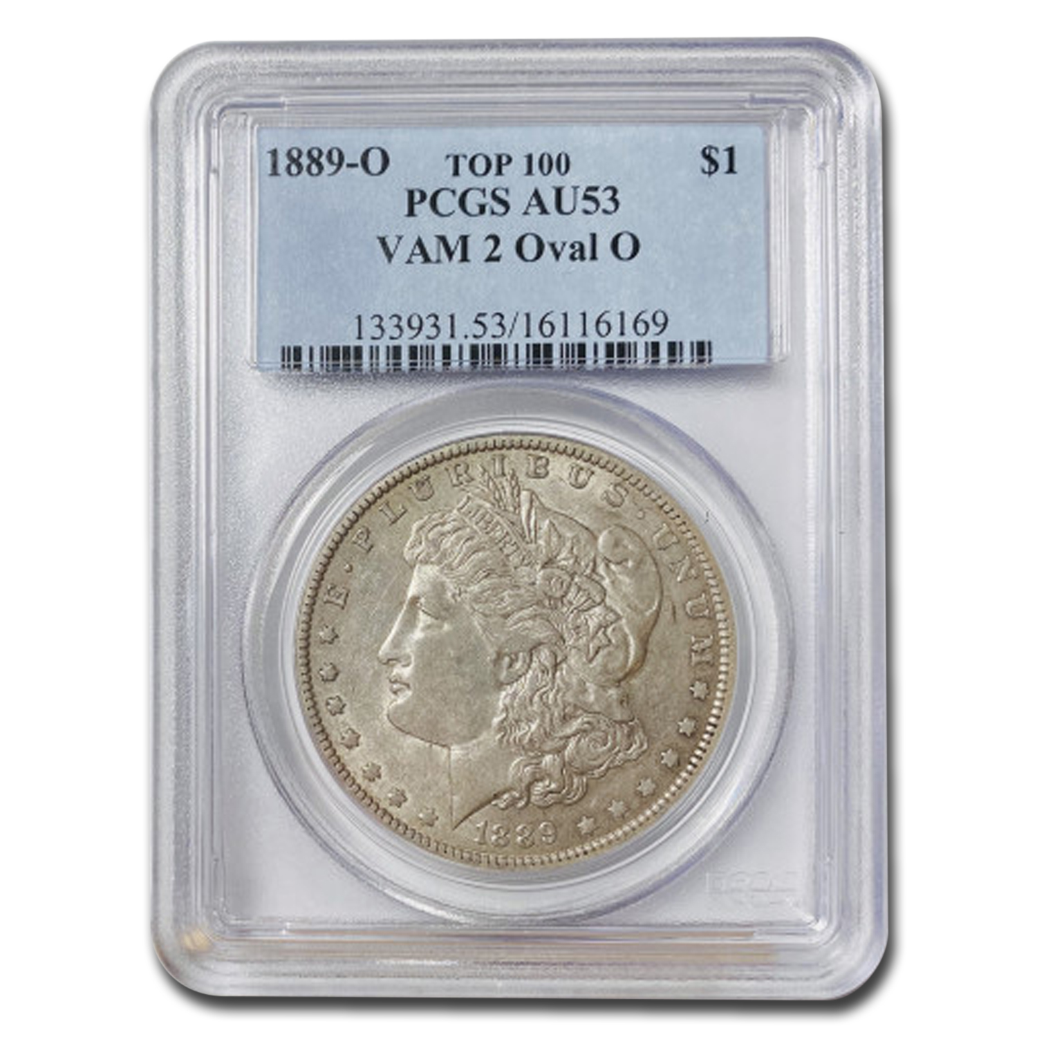 Buy 1889-O Morgan Dollar AU-53 PCGS (VAM 2 Oval O)