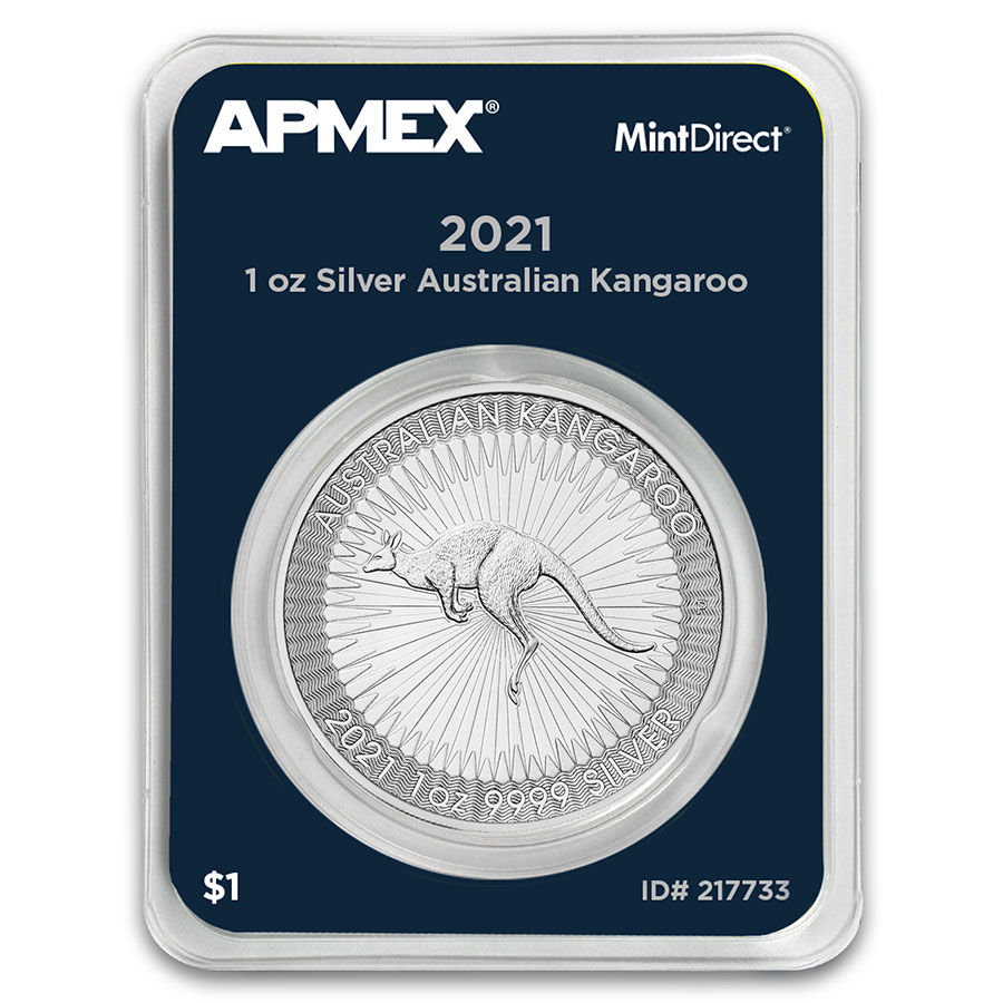 Buy 2021 Australia 1 oz Silver Kangaroo (MintDirect? Single) - Click Image to Close