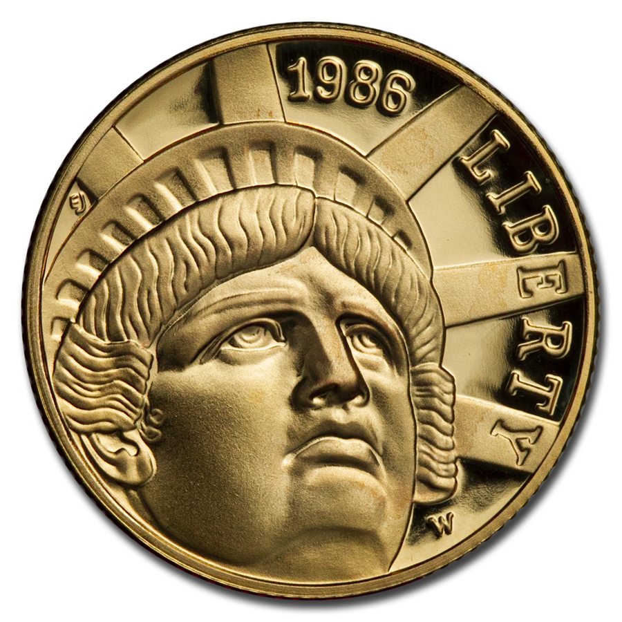 Buy 1986-W Gold $5 Commem Statue of Liberty Proof (Capsule Only)