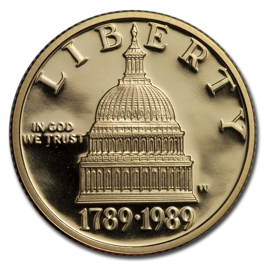 Buy 1989-W Gold $5 Commem Congressional Proof (Capsule Only)