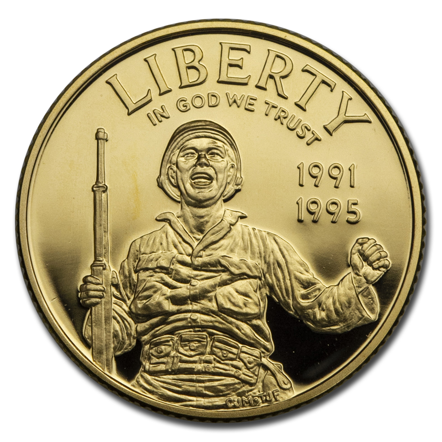 Buy 1993-W Gold $5 Commem World War II Proof (Capsule Only)