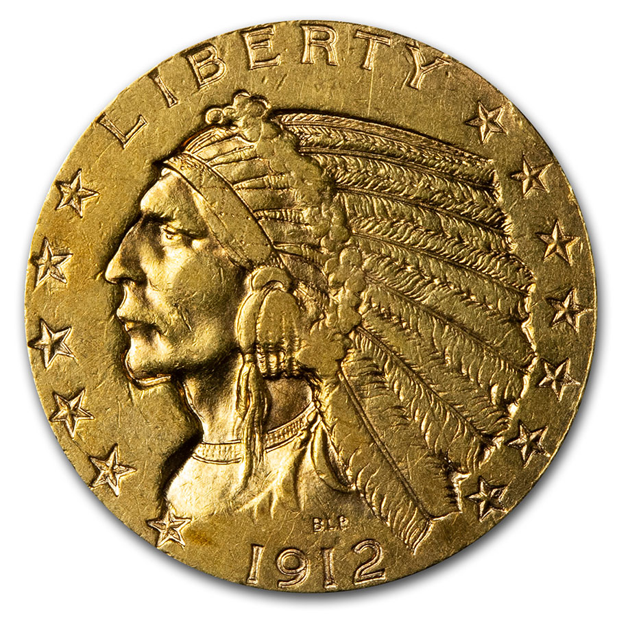 Buy 1912-S $5 Indian Gold Half Eagle AU