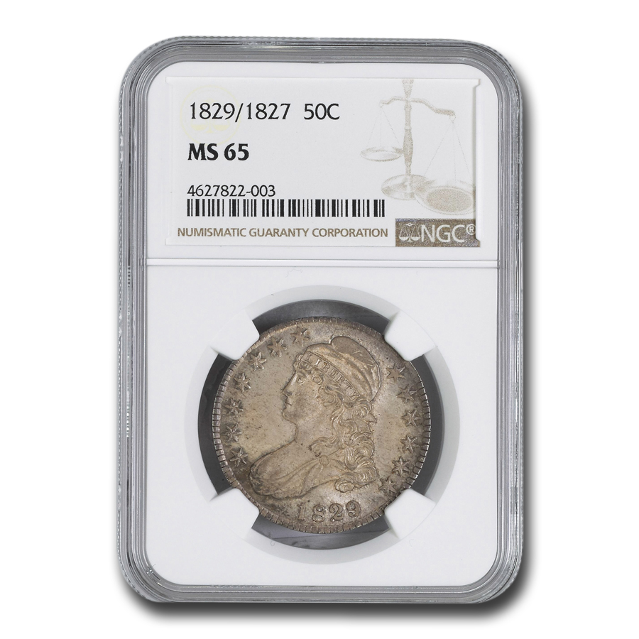 Buy 1829/7 Bust Half Dollar MS-65 NGC