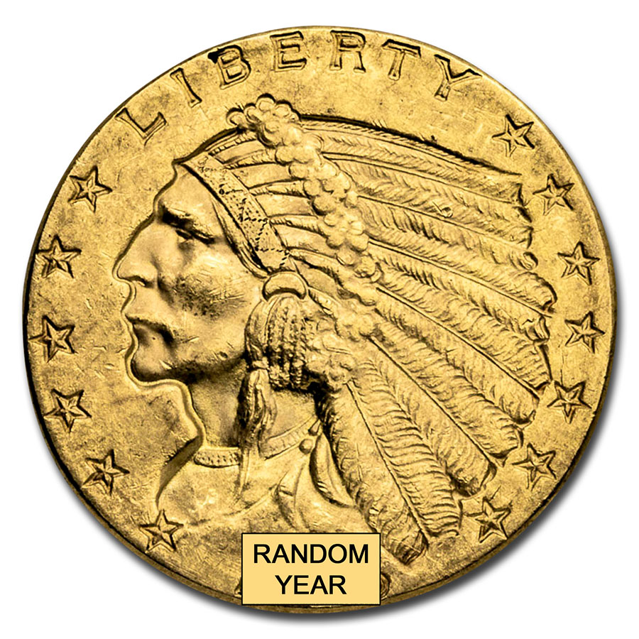 Buy $2.50 Indian Gold Quarter Eagle BU (Random Year)